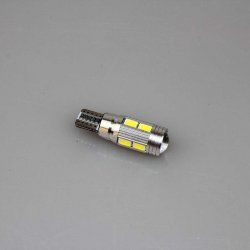 Лампочка светодиодная T10-5630-10SMDlens canbus12V