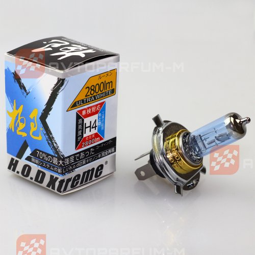 Галогеновая лампочка Hod Xtreme H4 12V 60/55W S/W Blue Light