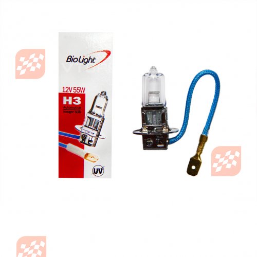 Галогеновая лампочка H3 12V 55W Clear Biolight Box
