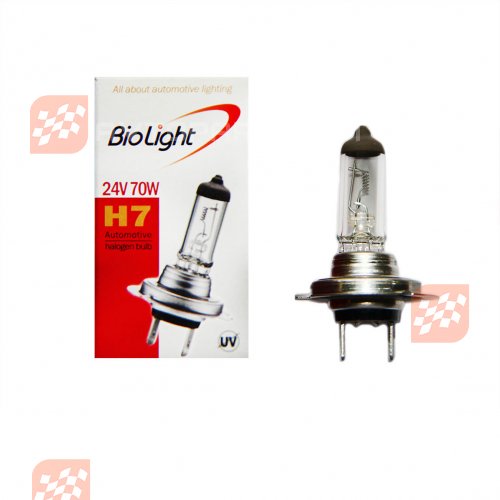 Галогеновая лампочка H7 24V 70W Clear Biolight Box