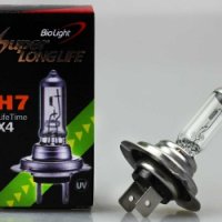 Галогеновая лампочка H7 12V 55W Long Life Clear Biolight Box