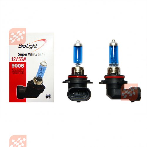 Галогеновая лампочка S/W(B4) 9006 12V 55W Biolight Box
