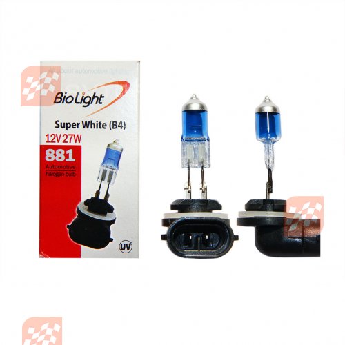 Галогеновая лампочка S/W(B4) H27(881) 12V 27W Biolight Box